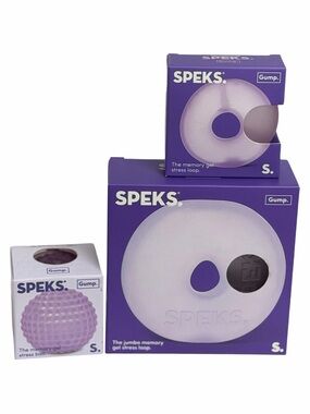 SPEKS Memory Gel Stress Loop and Ball - Lavender Bundle/Lot NWT